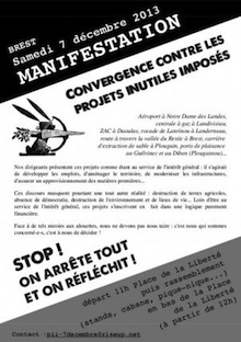 Manifestation le 7 décembre contre les grands projets imposés