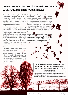 Manifestation nationale à Grenoble contre le Center Parcs de Roybon
