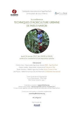 Conférence à Paris sur l'agriculture urbaine, de Paris à Nairobi