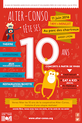 La fête anniversaire des dix ans d'Alter Conso, à Lyon