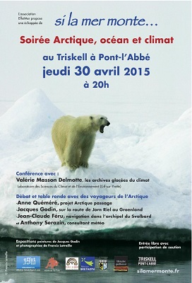 Conférence sur le thème «<small class="fine d-inline"> </small>Arctique, Océan et Climat<small class="fine d-inline"> </small>», à Pont-l'Abbé