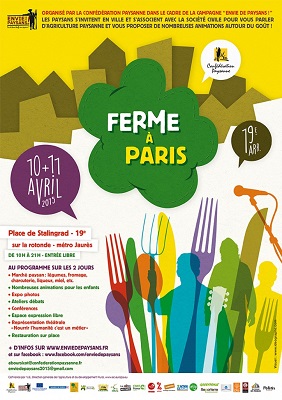 Ferme à Paris<small class="fine d-inline"> </small>! Deux jours informatifs et festifs autour de l'agriculture paysanne et de l'alimentation