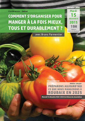Conférence-débat à Roubaix sur l'alimentation avec Bruno Parmentier