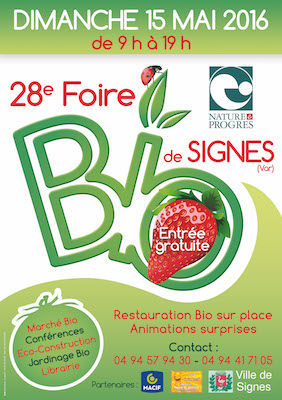 28<sup class="typo_exposants">e</sup> foire biologique à Signes (Var)