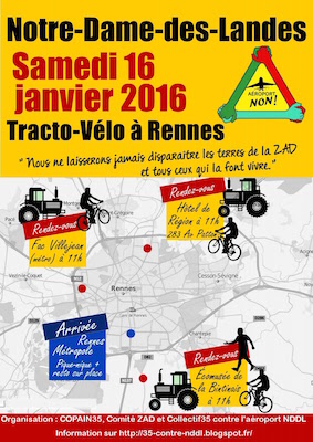 Notre-Dame-des-Landes : appel à mobilisation à Rennes pour l'abandon du projet