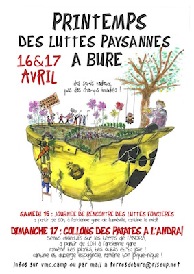 Le Printemps des luttes paysannes à Bure (Meuse)