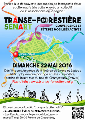 La Transe-forestière, convergence et fête des mobilités actives en forêt de Sénart (Essonne)