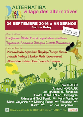 Alternatiba, le village des alternatives à Andernos (bassin d'Arcachon, Gironde)