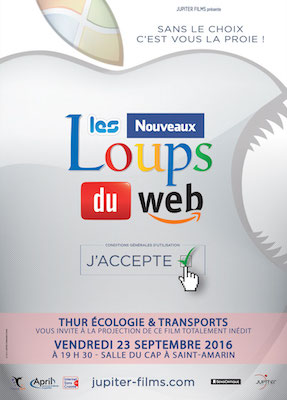 Projection-débat du film «<small class="fine d-inline"> </small>Les Nouveaux Loups du Web<small class="fine d-inline"> </small>», à Saint-Amarin (Haut-Rhin)
