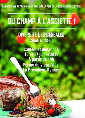 Du champ à l'assiette, fête de la biodiversité cultivée, à Rennes (Ille-et-Vilaine)