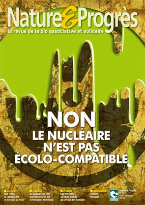Pour Nature et Progrès, le nucléaire n'est pas écolocompatible