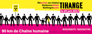 Chaîne humaine contre le nucléaire, en Belgique
