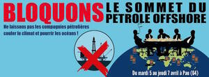 Rassemblement contre le sommet du pétrole offshore à Pau (Pyrénées-Atlantique)
