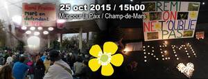 Rassemblement à Paris en l'hommage de Rémi Fraisse