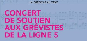 Concert de soutien aux grévistes des lignes de métro 5, 7 et 7bis à Paris
