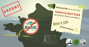 Manifestation contre le Surf Park de Saint-Père-en-Retz (Loire-Atlantique)