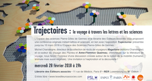 Trajectoires, conférence originale mêlant lettres et sciences, à Paris
