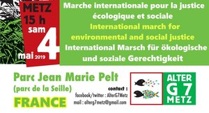 Manifestation pour une justice écologique et sociale, à Metz (Moselle)