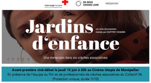 Ciné-débat autour du documentaire «<small class="fine d-inline"> </small>Jardins d'enfance<small class="fine d-inline"> </small>», à Montpellier (Hérault)