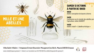 Mille et une abeilles, atelier et conférence à Grasse (Alpes-Maritimes)