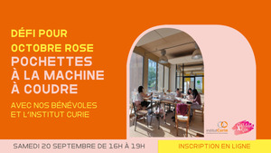 «<small class="fine d-inline"> </small>Le défi Octobre rose : pochettes à la machine à coudre<small class="fine d-inline"> </small>!<small class="fine d-inline"> </small>», à Paris