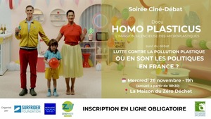 «<small class="fine d-inline"> </small>Homo Plasticus : l'invasion silencieuse des microplastiques<small class="fine d-inline"> </small>», ciné-débat à Paris