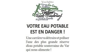 «<small class="fine d-inline"> </small>Die in<small class="fine d-inline"> </small>» contre la carrière de Mazaugues, à Toulon (Var)