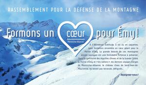 Un cœur pour Emy : rassemblement pour la protection de la montagne, en Savoie