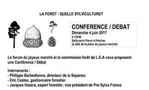 Conférence/débat - La forêt : quelle sylviculture<small class="fine d-inline"> </small>? à Préchac (Gironde)