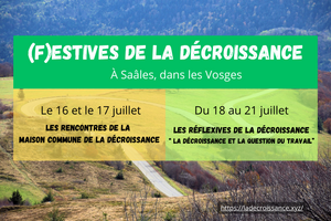 (f)estives de la décroissance, à Saint-Dié (Vosges)