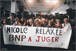 <span class="caps">BNP</span> Paribas <span class="caps">VS</span> Nicole Briend, procès et mobilisation nationale, à Carpentras (Vaucluse)