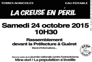 A Guéret, en Creuse, rassemblement contre les projets miniers