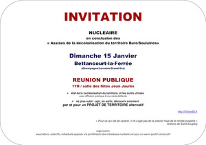 Nucléaire : Assises de la décolonisation du territoire Bure/Soulaines à Bettancourt-la-Ferrée (Haute-Marne)