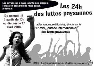 24 h des luttes paysannes sur Radio Canut (Lyon et agglomération et en ligne)