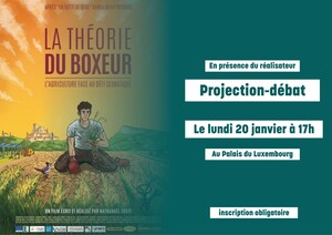 «<small class="fine d-inline"> </small>La Théorie du Boxeur<small class="fine d-inline"> </small>», projection-débat au Sénat, à Paris