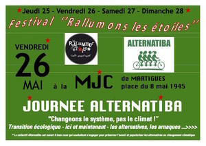 Journée Alternatiba au festival Rallumons les étoiles, à Martigues (Bouches-du-Rhône)