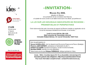 Bilan et perspectives de la loi sur les nouveaux indicateurs de richesse - table-ronde à l'Assemblée nationale