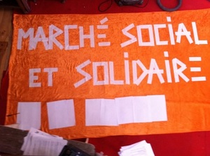 Marché solidaire et écologique, à Montreuil
