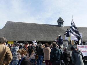 Appel des apiculteurs, à Carhaix (Finistère)