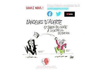 5<sup class="typo_exposants">e</sup> Salon du livres de lanceuses et lanceurs d'alertes, à Montreuil (Seine-Saint-Denis)