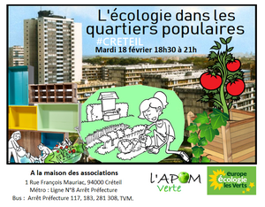 L'écologie dans les quartiers populaires, à Créteil (Val-de-Marne)