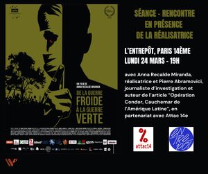 «<small class="fine d-inline"> </small>De la guerre froide à la guerre verte<small class="fine d-inline"> </small>», ciné-débat à Paris