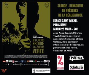 «<small class="fine d-inline"> </small>De la guerre froide à la guerre verte<small class="fine d-inline"> </small>», ciné-débat à Paris