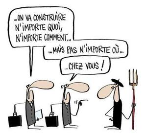 Manifestation potagère contre les multiples projets de grandes surfaces, à Sainte-Pazanne (Loire-Atlantique)