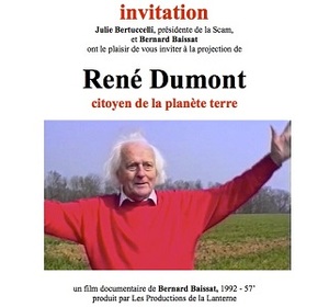 Projection du documentaire «<small class="fine d-inline"> </small>René Dumont, citoyen de la planète terre<small class="fine d-inline"> </small>»