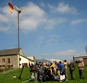 Formation à la fabrication d'une éolienne, à Colmar (Haut-Rhin)