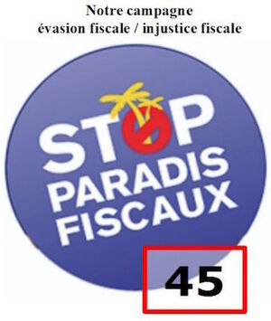 Journée d'action contre l'évasion fiscale à Orléans (Loiret)