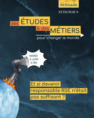Des études et des métiers pour changer le monde, wébinaire