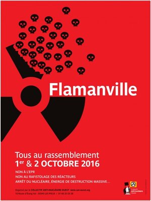 Manifestation antinucléaire à Flamanville (Manche)
