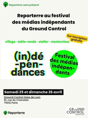 Reporterre au festival des médias indépendants du Ground control (Paris)